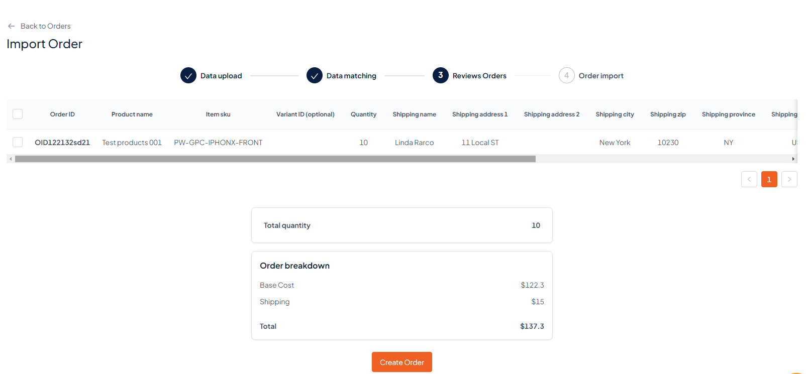 Review & Calculate Price